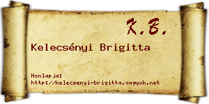 Kelecsényi Brigitta névjegykártya