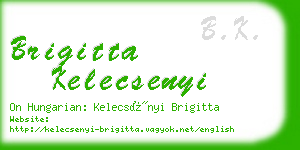 brigitta kelecsenyi business card